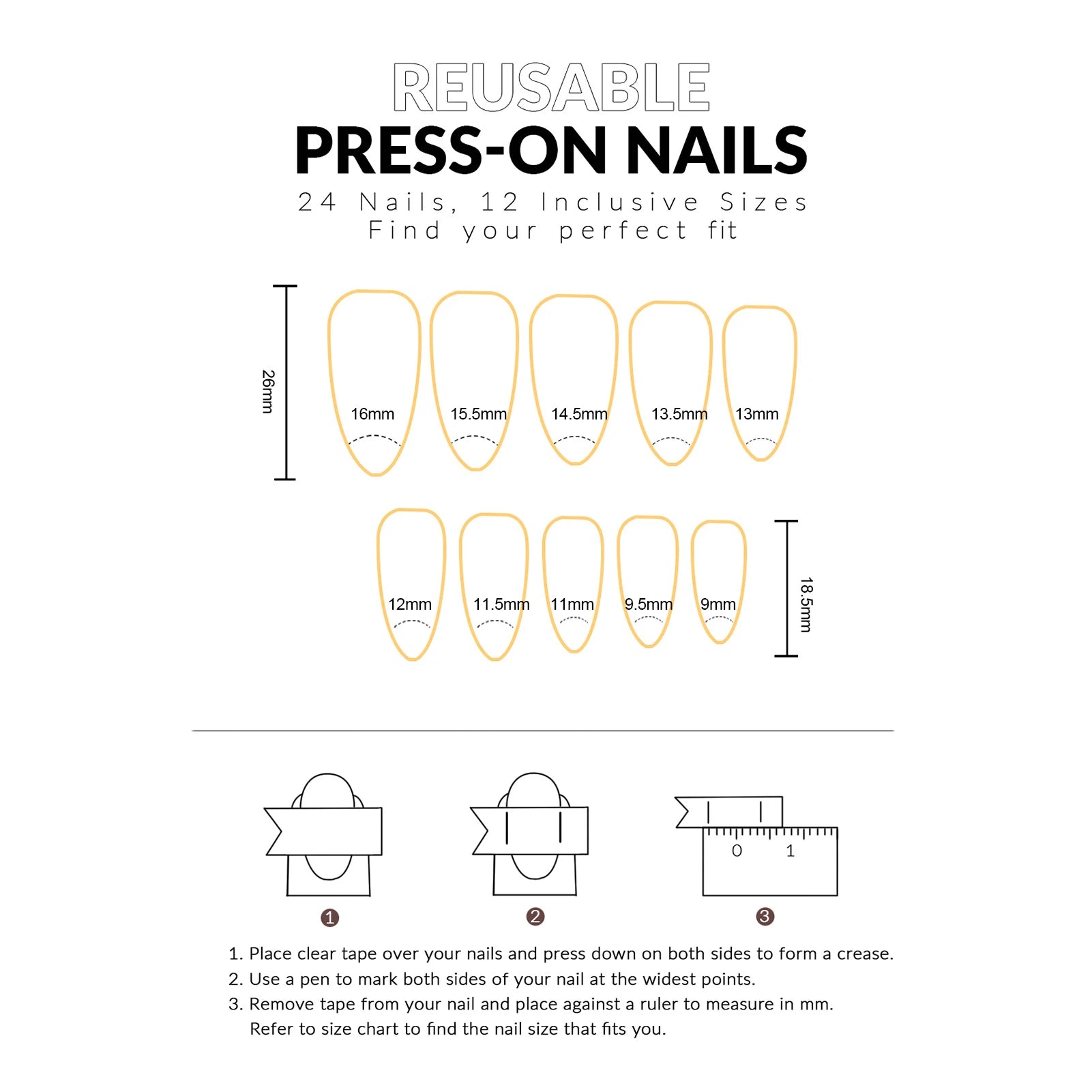 24Pcs Almond False Nails Black French Tip Press on Nails Nude Color Ballerina Fake Nails Shiny Diamond Decor 3D Bowknot Designs