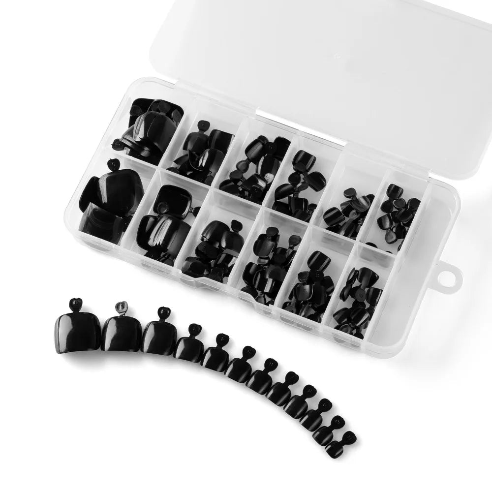 120pcs New Pure Color Press on Toenails Acrylic Artificial Fake Toe Nails Fake Toenail Women